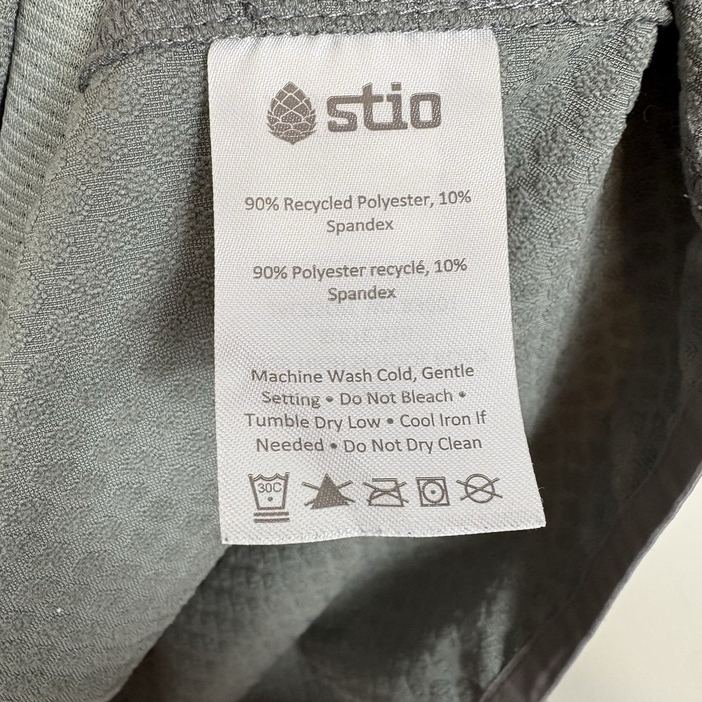 Stio Men's Small Sidecut Tech Hoodie Gray Full Zip * - Picture 12 of 13